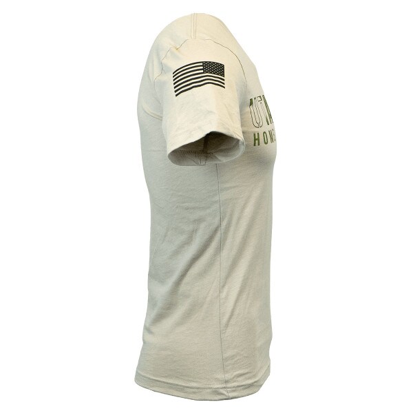 utah state home of the aggies military tshirt tan